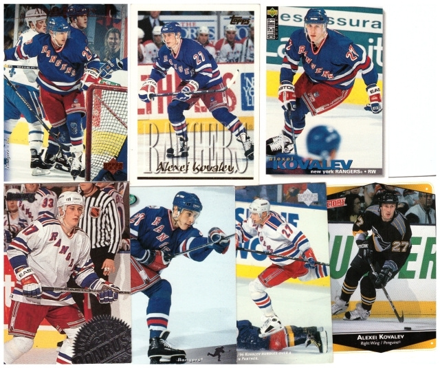 7 x ALEXEI KOVALEV Rangers, Penquins