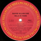 DAVID ALLAN COE ~ Hello In There ~ LP - pikkukuva 3