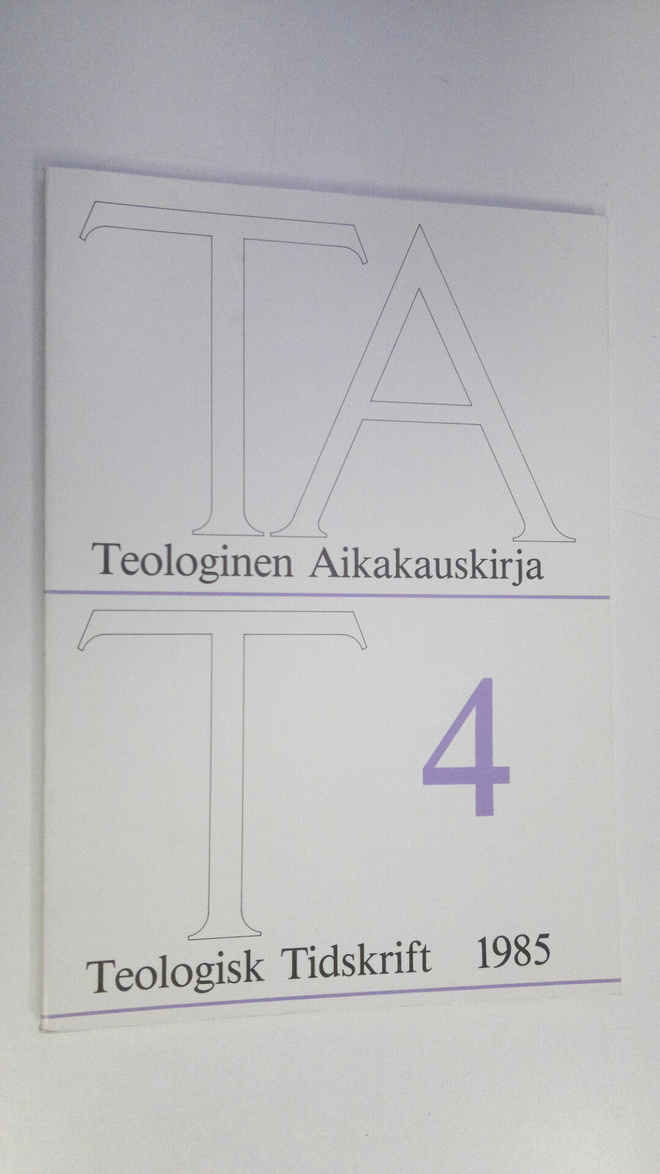 Teologinen aikakauskirja 4/1985