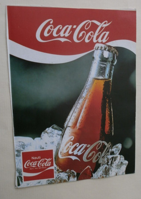 Coca-Cola mainoskortti, väripk, p. 1987