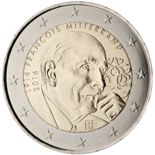 RANSKA ERIKOISEURO 2 EUROA 2016 (MITTERAND) 