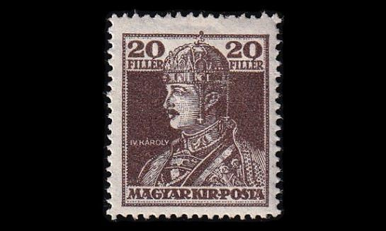 Unkari 215 * Kaarle IV 20 f (1918)