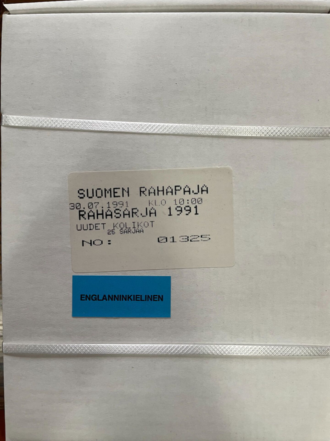 Vuosisarja 1991 Englannin kielinen Rahapajan 25 kpl laatikko