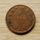 10 Penniä 1917 Nikolai II - pikkukuva 1