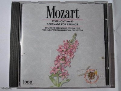 Mozart : Symphony No. 40 , Serenade for Strings - CD