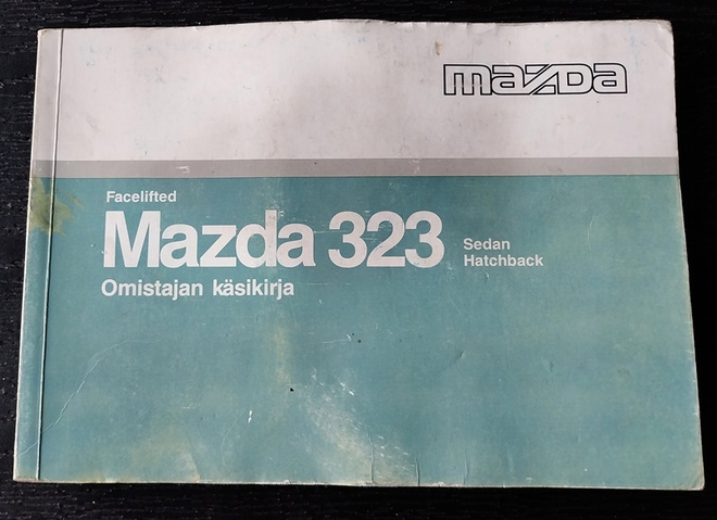 MAZDA 323 sedan hatchback omistajan käsikirja 1994