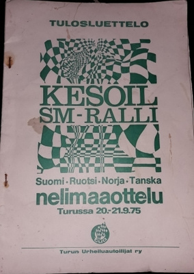 Kesoil rallin tulosluettelo