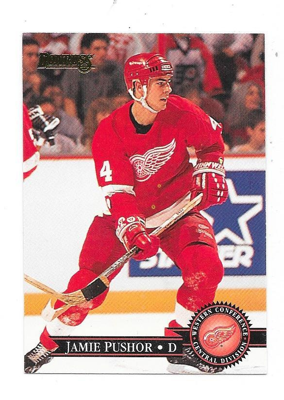 1995-96 Donruss #337 Jamie Pushor Detroit Red Wings