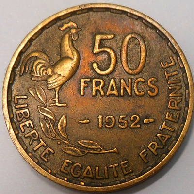 France. 50 francs 1952.