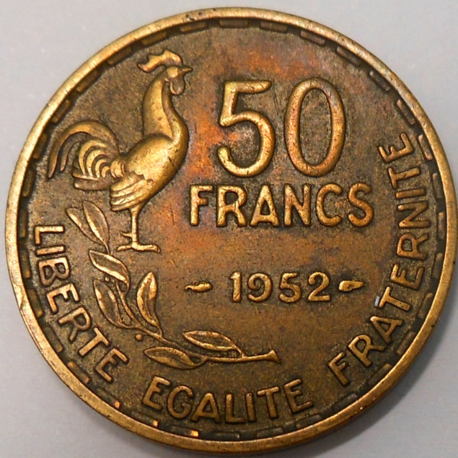 France. 50 francs 1952.