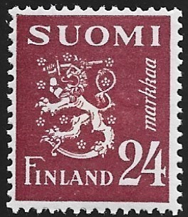 1948 M-30 Leijona 24 mk violetinpunainen ** LaPe 349 SP Lm6