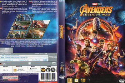 avengers infinity war (54 336) k -FI- DVD nordic, 2018 2h