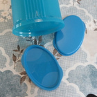 TUPPERWARE  " Spagetti " SÄILYTYSASTIA sininen / turkoosi - pikkukuva 4