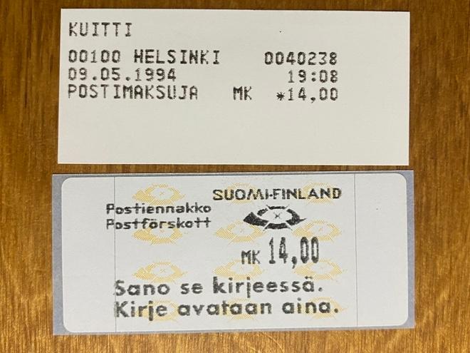 FRAMA ATM12 M6 L3 SANO SE KIRJEELLÄ. KIRJE AVATAAN**