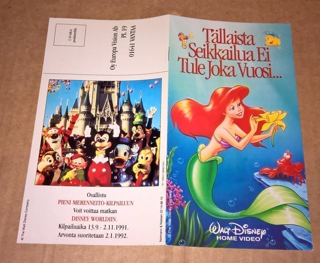 PIENI WALT DISNEY HOME VIDEO LEHTINEN 12 SIVUA 18 X 10 CM