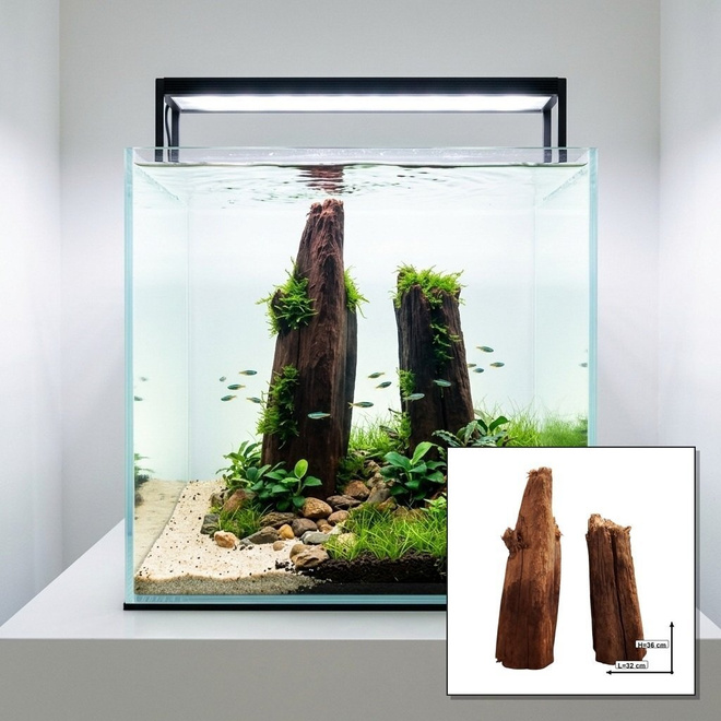 Uniikki akvaariojuurakko 32 cm | S2032622