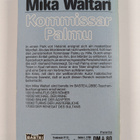 Mika Waltari : Kommissar Palmu - pikkukuva 2