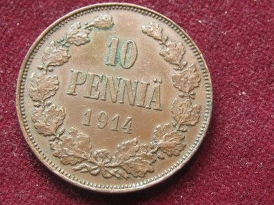 10 penniä 1914