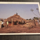 Housebuilding in Bamileke tribe, in Cameroun, postikortti - pikkukuva 1