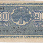 20 Markkaa 1945 Litt.B I-sarjaa, kl.4 - pikkukuva 1