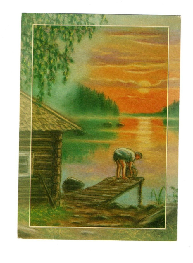 °"SAUNANLÄMMITYS..."° -KORTTI / T.Peltoniemi