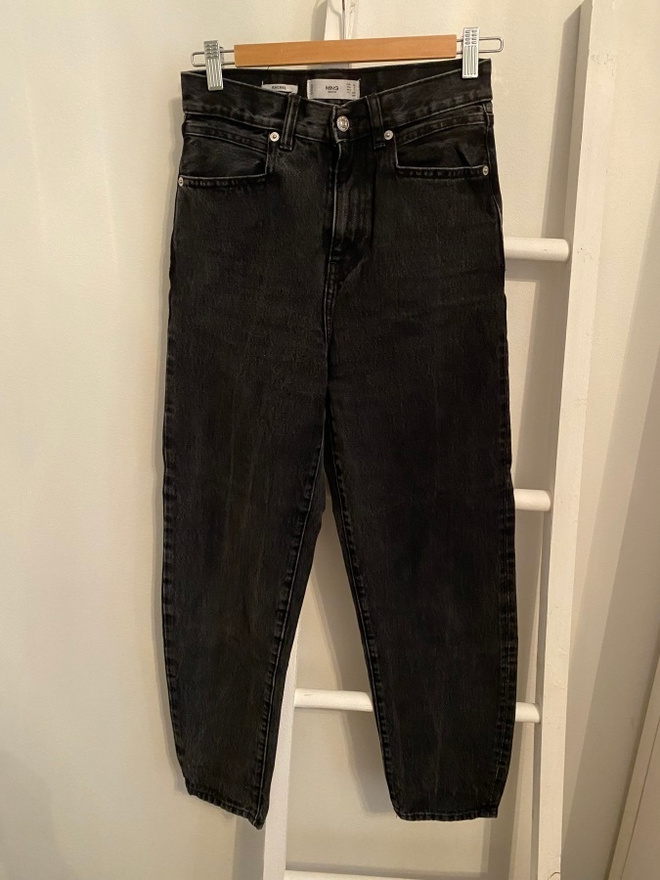 Mango: Rachel High-waist balloon jeans, koko 34 uudenv.