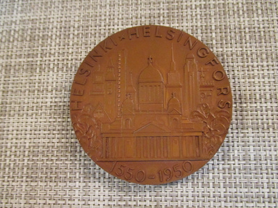 Helsinki mitali 400 V 1550-1950 /L.Leppänen 1950