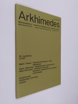 Arkhimedes 3/1977 : Matemaattis-luonnontieteellinen aikak...