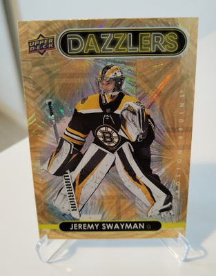 2021-22 Upper Deck Dazzlers Orange Jeremy Swayman #DZ-4 RC