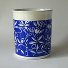 Marimekko sinivalkoinen retro muki Made in England - pikkukuva 3
