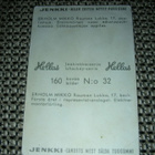 Hellas jääkiekkokortti 1965 Lukko Mikko Erholm - pikkukuva 2