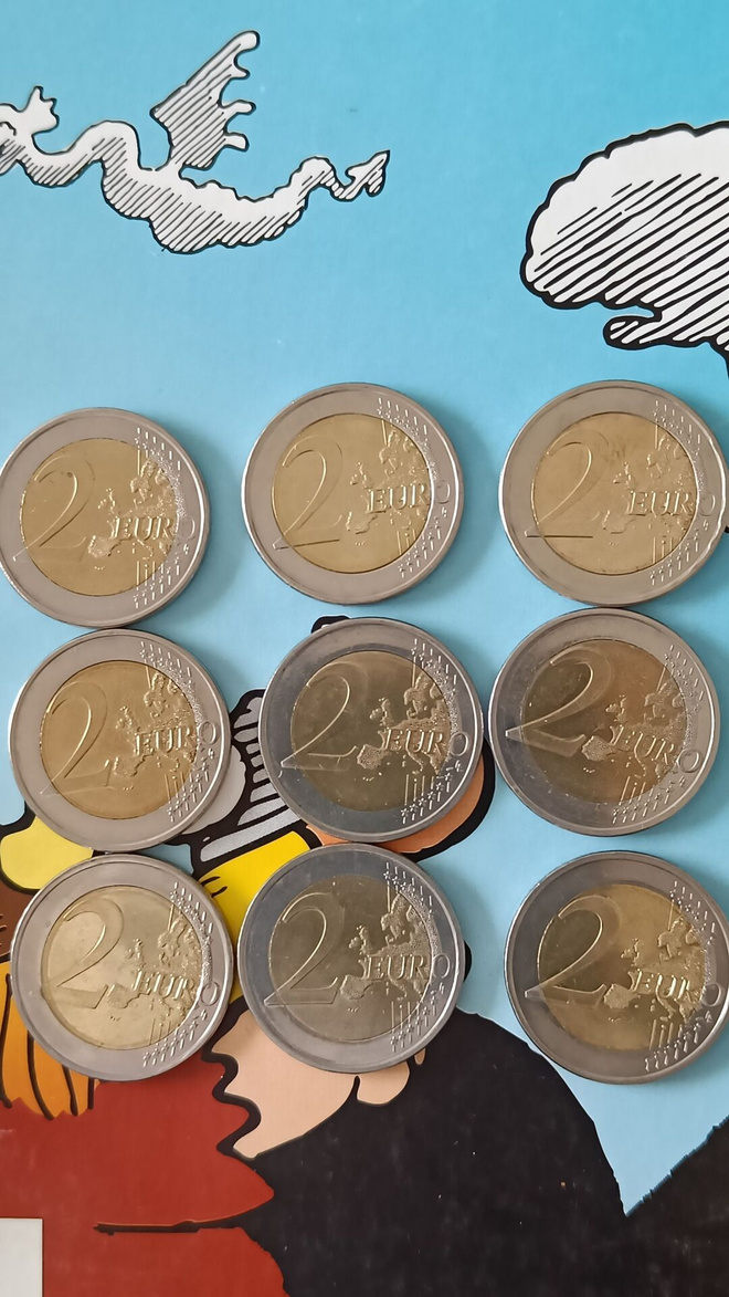 2€ Suomi 2007.2008 ja 2009 yht.9 kpl