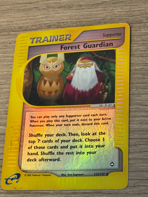 Pokemon Forest Guardian Reverse Holo 123/147 Aquapolis