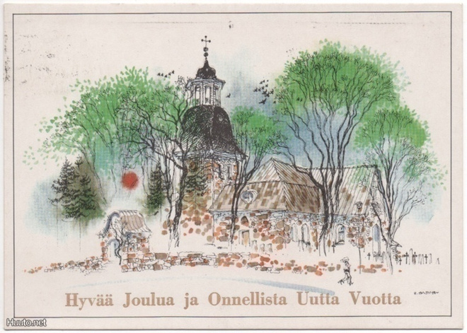Huittinen Lauttakylä kirkko 1979