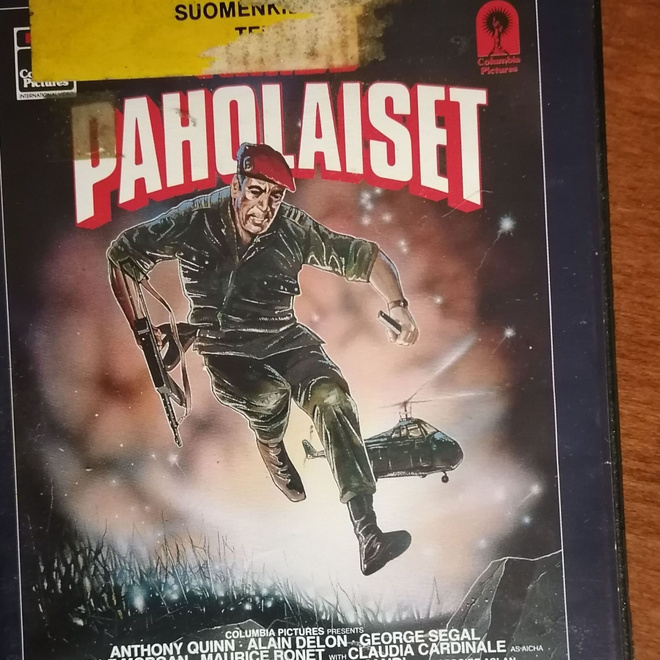 vihreät paholaiset video trade pelkkä iso vhs kotelo