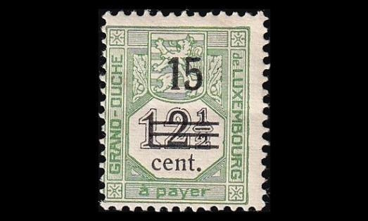 Luxemburg P-8 * Porto 15/12½ C (1920)