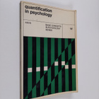 William L. Hays : Quantification in psychology - pikkukuva 1