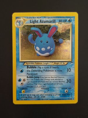 Pokemon kortti Light Azumarill Neo Destiny Holo 13/105