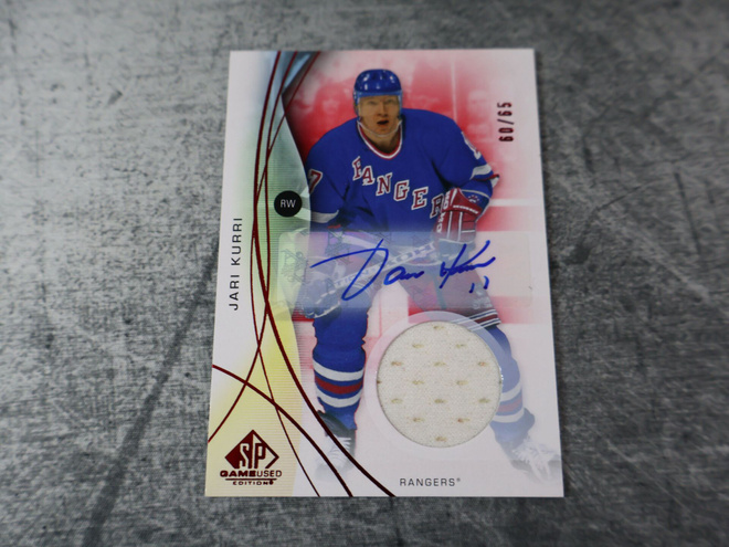 Jari Kurri 2024-25 SP Game Used Auto Jersey