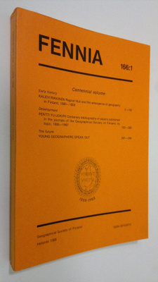 Matti (toim.) Seppälä : Fennia 166 : 1