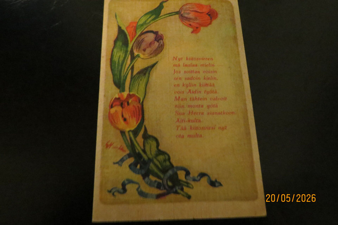 EERO- EINARI NURMELA 1940 KULKENUT KORTTI