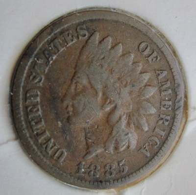 USA 1 cent 1885