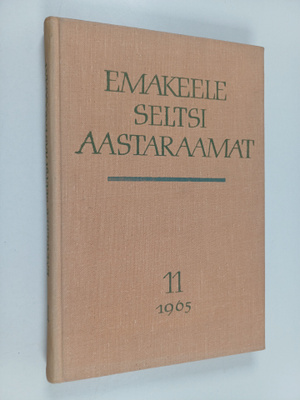 Emakeele seltsi aastaraamat 11