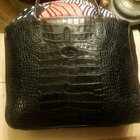 Longchamp Musta nahkainen käsilaukku - pikkukuva 1