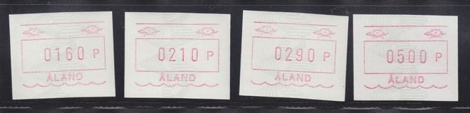 Åland Frama 1993 ATM Å4 1,6-5 mk postituoreena.