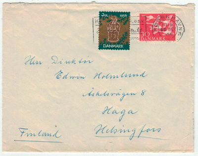 Tanska Mi 364 kirjeSuomeen