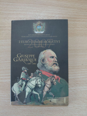 San Marino 2 euro juhlaraha Garibaldi 2007