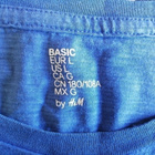 H&M Basic sininen t-paita kokoa L - pikkukuva 2