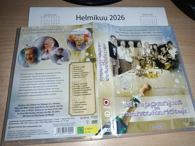 Samppanjaa ja Vaahtokarkkeja (3dvd)