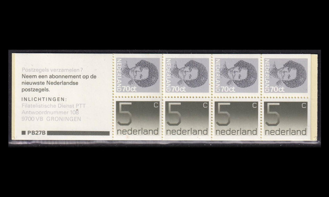 Alankomaat MH28b ** Vihko PB 27b Beatrix-numero (1982)